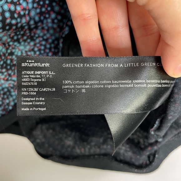 Skunkfunk Belania artsy abstract cap sleeve top - Picture 6 of 9